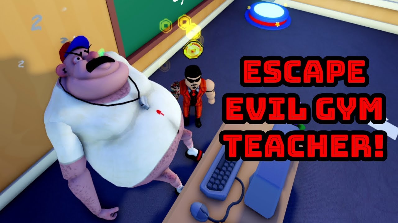 หน ค ณคร พลศ กษาจอมข โม Roblox แมพ Escape Evil Gym Teacher Youtube