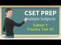 CSET Multiple Subject Subtest 1 Practice Test 2 Review