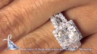 ER-0854 - 3.38 Carat G-I1 Cushion Cut Vintage Style Natural Diamond Engagement Ring 14k