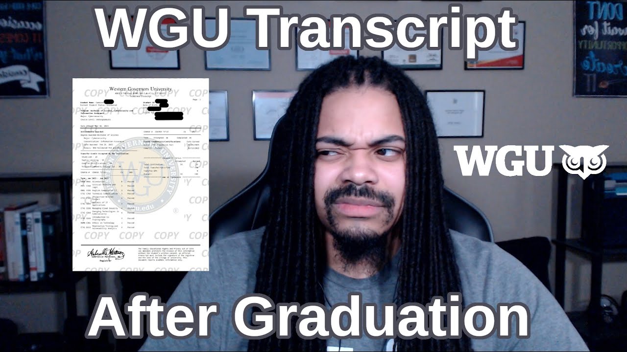 WGU | Transcript After Graduation (it's Wrong 🙄) - YouTube