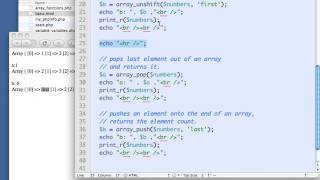 PHP Tutorial Advanced 02 02 Applying more array functions