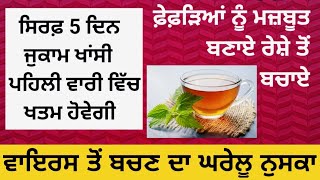 ਗਲੇ ਵਿੱਚ ਖਾਰਿਸ਼,ਖਾਂਸੀ ਜੁਕਾਮ ਲਈ ਕਾੜ੍ਹਾ | खांसी,जुकाम,गले में जमा हुआ कफ ठीक करने का घरेलू नुस्खा