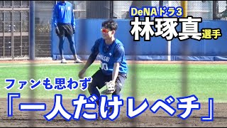 守備だけでご飯が食べれる華麗なグラブ捌き！観客からも「え、上手すぎない？」の声が続出！DeNA林琢真選手の守備＆打撃