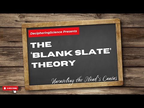 What is a blank slate in psychology?