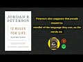 12 rules for life book summary jordan b. peterson