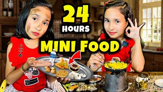 Eating only MINI FOOD for 24 Hours Challenge