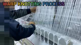 Knotting In Warp Knitting Machine, Knotting Process in Tricot Warp Knitting Machine