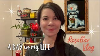 A Day In My Life | Thrifting Vintage Reseller | Vlog | Organizing \u0026 Prepping Stock To Resell On Etsy