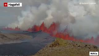 Lava destroys Grindavik road again! Erupting fissure (3.4 km long) emits 2000 m3 of lava per second!