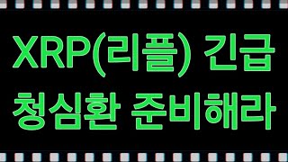 XRP(리플) 긴급 청심환 준비하십시오