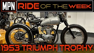 1953 Triumph Trophy Flat Track Motorcycle