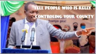 Simba Arati of kisii county ... tell people who is really controling your county