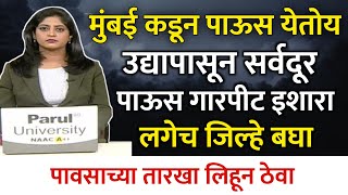 Rain news today live | Maharashtra heavy rain alert | Havaman Andaj Today