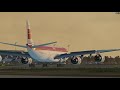 x plane landing toliss a340 600 barcelona