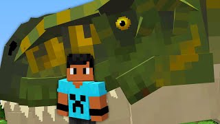 Assustei meus AMIGOS COM DINOSSAURO MAIS PERIGOSO do Minecraft