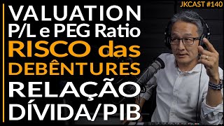 JKCast #140 - Valuation, P/L e PEG Ratio, Debêntures e Risco, Relação Dívida/PIB