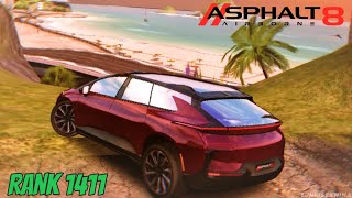 Dad's SUV on fire | Faraday Future FF 91 2.0 Futurist (Tuned Rank 1411) , Test in Asphalt 8 MP 🔥🔥