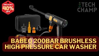 BABEQ 200Bar Brushless High Pressure Car Washer