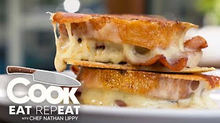 Next Level Bacon and Onion Grilled Cheese | Cook Eat Repeat | Blackstone Griddles