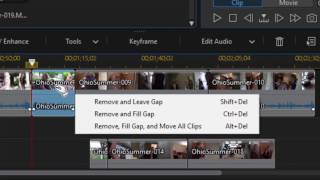 Adding and removing clips from the timeline in CyberLink PowerDirector