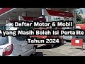 Berikut Daftar Motor & Mobil yg Masih Boleh isi BBM Pertalite Tahun 2024