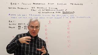 8.4A--Proving Proportions From Similar Triangles