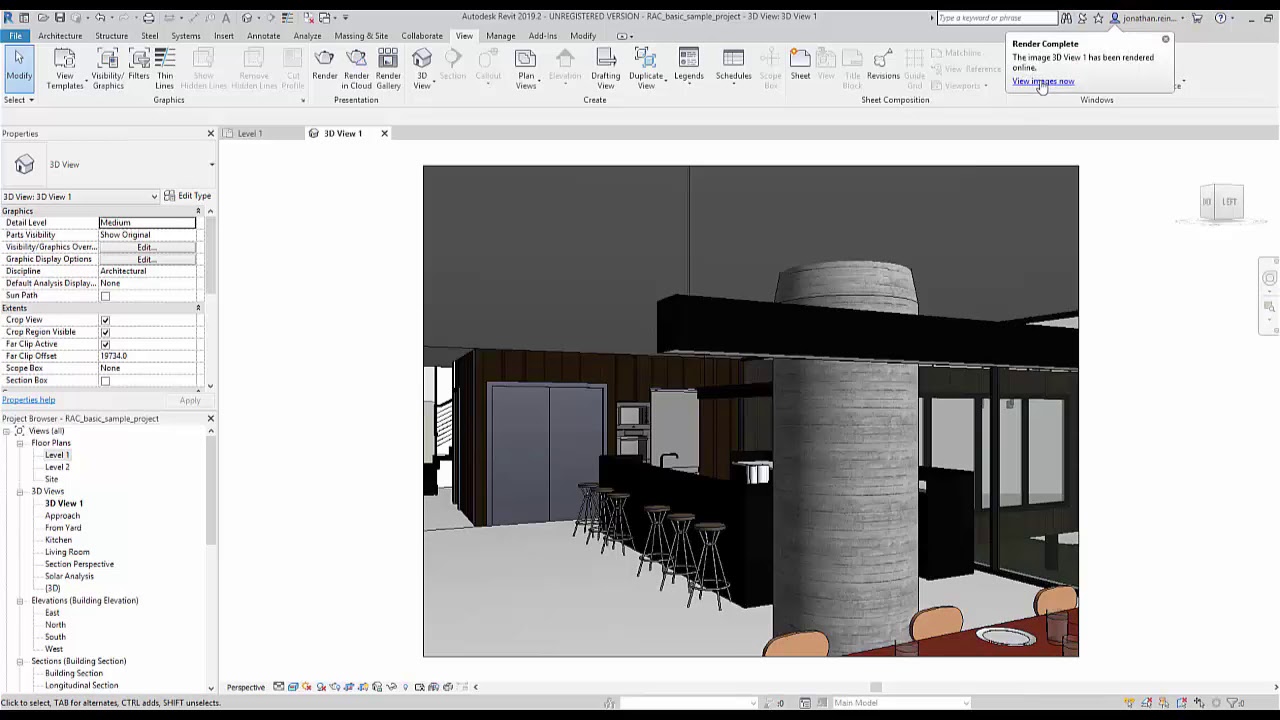Quick Easy Rendering In The Cloud Autodesk Revit Youtube