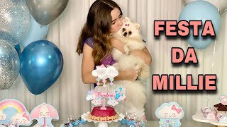 FIZ UMA FESTA DE ANIVERSÁRIO PARA O MEU CACHORRO! - Canal da Lívia