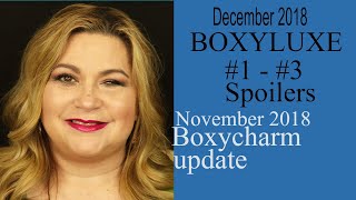 Boxyluxe December 2018 Spoilers | Boxycharm November 2018 UPdate