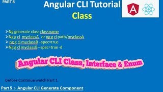 Angular CLI Class Interface and Enum