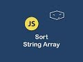 sort string array in javascript