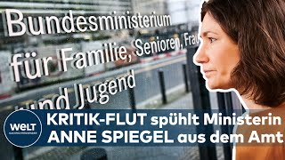 SPIEGEL an "FLUT-URLAUB" ZERBROCHEN: Rücktritt der Bundesfamilienministerin | WELT THEMA
