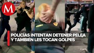 Agreden a mujer policía en Garibaldi, intentaba detener una pelea