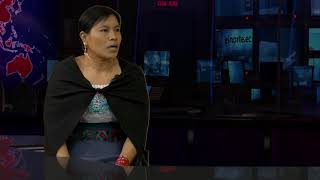 Luz Andrango, organizadora del Llullu Muru Raymi