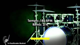 PRACTICA CON RITMO BALS [184 BPM] 3/4