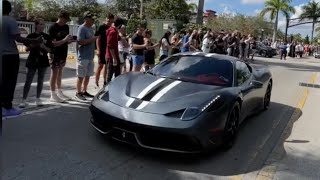 Ferraris (488, FF, 812, etc) Leaving Supercar Saturdays Pembroke Pines | INSANE FERRARI V12 SOUNDS!