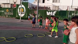 travail des appuis en mini basket pour les Babys