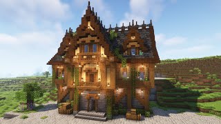 Minecraft | How to build a Medieval Warehouse (Storage House) | Tutorial