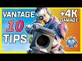 10 Must Know Vantage Tips & A 4K Vantage Game! - Apex Legends Season 14 Hunted