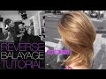 How To: REVERSE BALAYAGE TECHNIQUE To Add Depth To Overly BLONDE Hair - Tutorial