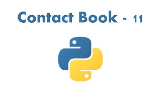 Contact Book - 11 || Python