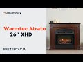 Kominek elektryczny Warmtec Atrato z wkładem Dimplex XHD 26