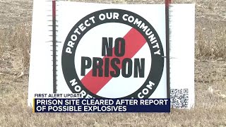 Prison site cleared after report of possible explosives