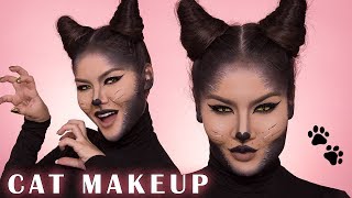 CAT MAKEUP HALLOWEEN TUTORIAL | Maryam Maquillage