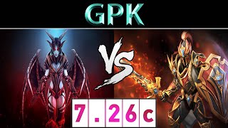 gpk [Queen of Pain] vs [Dragon Knight] ► EU Ranked ► Dota 2 7.26c