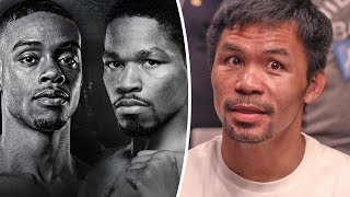 Manny Pacquiao BREAKS DOWN Errol Spence v Shawn Porter FIGHT