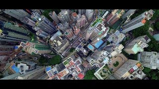 Living on Hong Kong island via Aerial Drone 4k