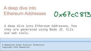 A deep dive into Ethereum Addresses