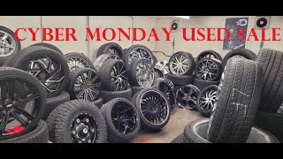 Cyber Monday Sale on all used rims and tires! #cybermonday #sales #used #special