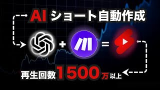 【証拠あり】1500万回以上再生されたAIショート動画を全自動で作る方法【ChatGPT×make.com】
